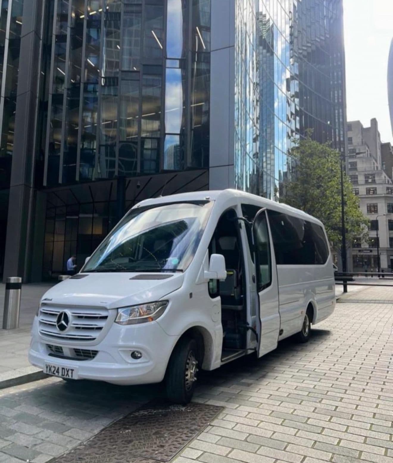 Mercedes-Benz Executive Sprinter 19-seater luxury minibus for private chauffeur transport and group tours in London